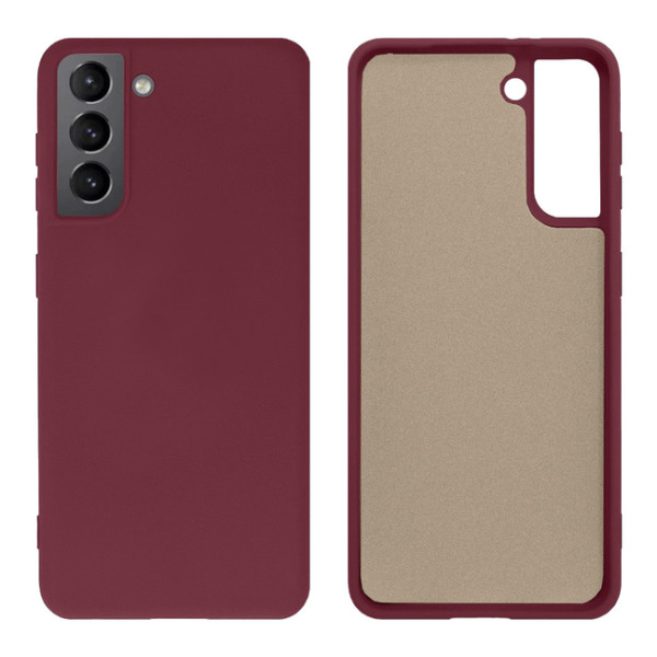 Силіконовий чохол для Samsung S22 Plus Silicone Case Full Marsala