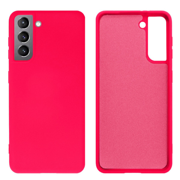 Силіконовий чохол для Samsung S22 Plus Silicone Case Full Shiny Pink