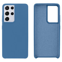 Силиконовый чехол для Samsung S22 Ultra Silicone Case Full Azure
