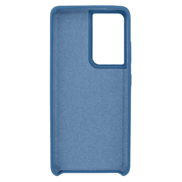 Силиконовый чехол для Samsung S22 Ultra Silicone Case Full Azure