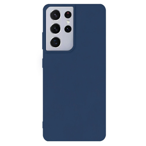 Силіконовий чохол для Samsung S22 Ultra Silicone Case Full Dark Blue