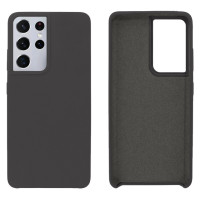 Силиконовый чехол для Samsung S22 Ultra Silicone Case Full Dark Grey