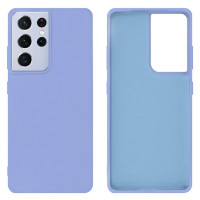 Силиконовый чехол для Samsung S22 Ultra Silicone Case Full Light Purple