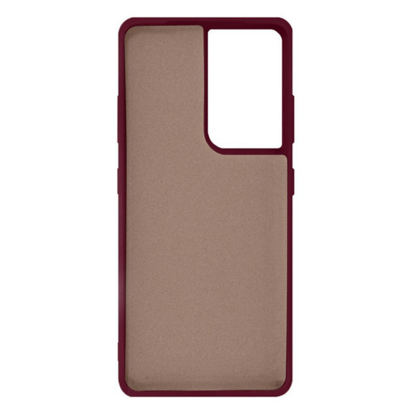 Силіконовий чохол для Samsung S22 Ultra Silicone Case Full Marsala