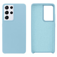 Силиконовый чехол для Samsung S22 Ultra Silicone Case Full Sky Blue
