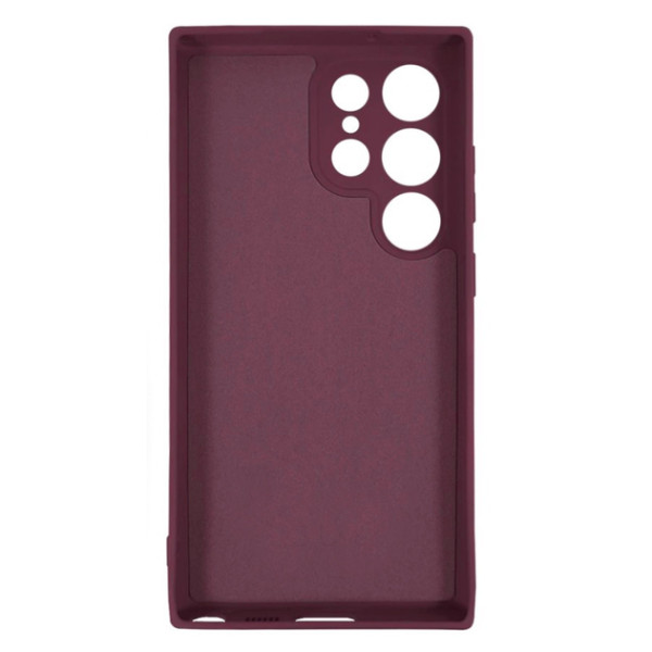 Силиконовый чехол для Samsung S23 Ultra Silicone Case Full Marsala
