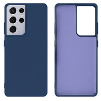 Силіконовий чохол для Samsung S24 Ultra Silicone Case Full Dark Blue