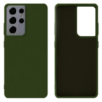 Силиконовый чехол для Samsung S24 Ultra Silicone Case Full Forest Green