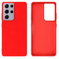 Силиконовый чехол для Samsung S24 Ultra Silicone Case Full Red