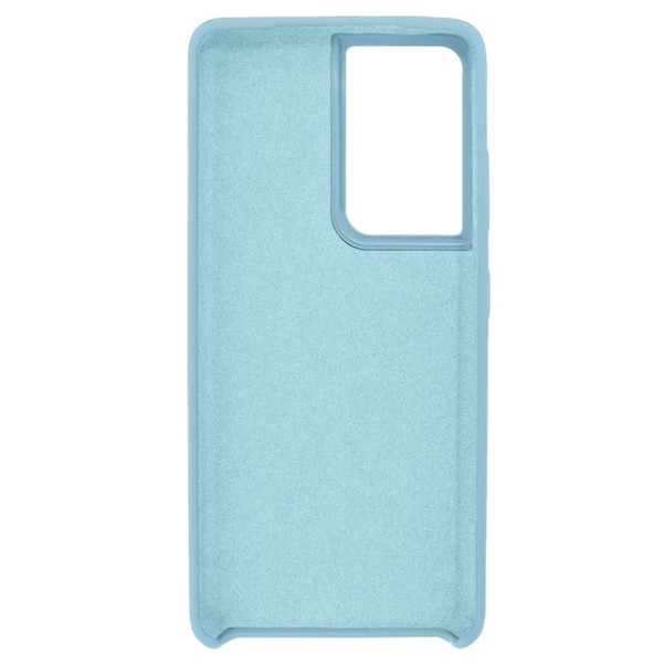 Силиконовый чехол для Samsung S24 Ultra Silicone Case Full Sky Blue