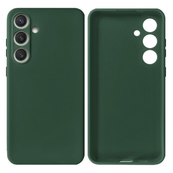 Силіконовий чохол для Samsung S24 Silicone Case Full Forest Green