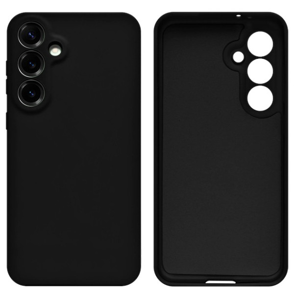 Силиконовый чехол для Samsung S25 Plus Silicone Case Full Black