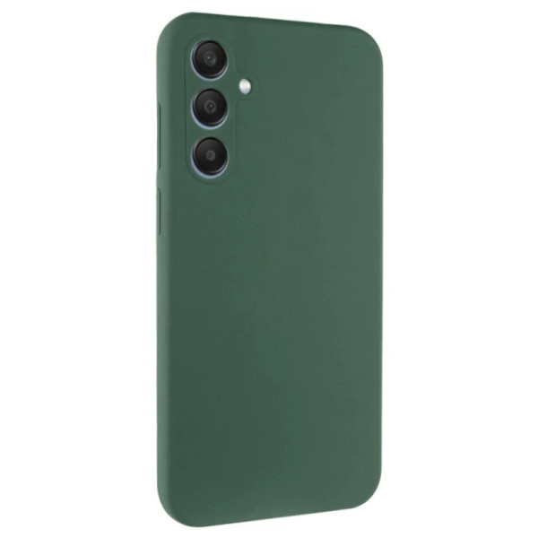 Силиконовый чехол для Samsung S25 Plus Silicone Case Full Forest Green