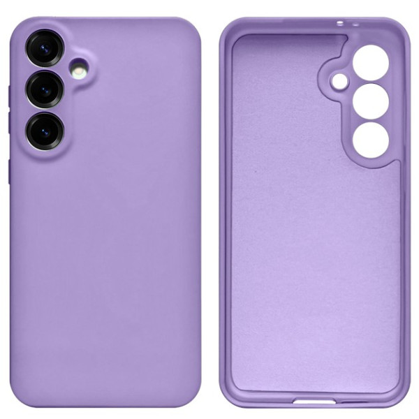 Силіконовий чохол для Samsung S25 Silicone Case Full Light Purple
