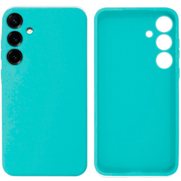 Силиконовый чехол для Samsung S25 Silicone Case Full Sea Blue