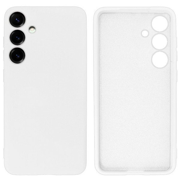 Силіконовий чохол для Samsung S25 Silicone Case Full White
