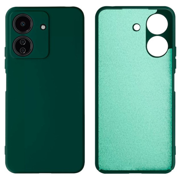 Силиконовый чехол для Xiaomi Redmi 13C/Poco C65 Silicone Case Full Forest Green