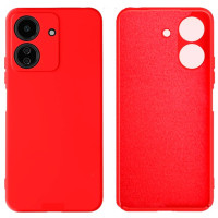 Силиконовый чехол для Xiaomi Redmi 13C/Poco C65 Silicone Case Full Red