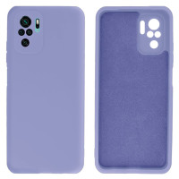Силиконовый чехол для Xiaomi Redmi Note 10/ 10s / Poco M5s Silicone Case Full Light Purple