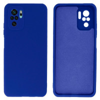 Силиконовый чехол для Xiaomi Redmi Note 10/ 10s / Poco M5s Silicone Case Full Neon Blue
