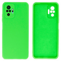 Силиконовый чехол для Xiaomi Redmi Note 10/ 10s / Poco M5s Silicone Case Full Neon Green
