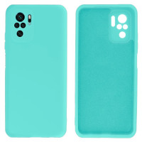 Силиконовый чехол для Xiaomi Redmi Note 10/ 10s / Poco M5s Silicone Case Full Sea Blue