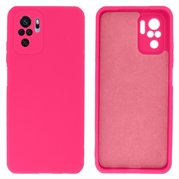 Силіконовий чохол для Xiaomi Redmi Note 10/10s/Poco M5s Silicone Case Full Shiny Pink