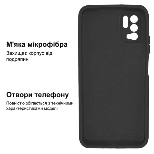 Силіконовий чохол для Xiaomi Redmi Note 10 5G Silicone Case Full Dark Grey