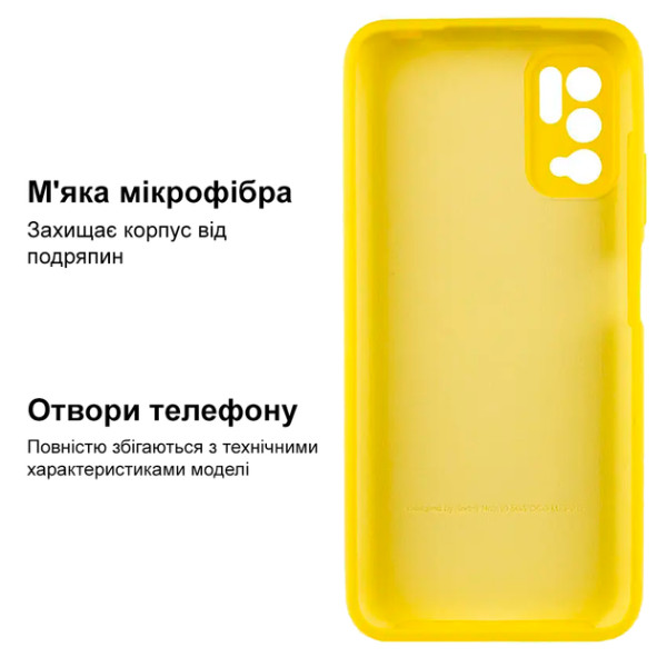 Силиконовый чехол для Xiaomi Redmi Note 10 5G Silicone Case Full Lemonade