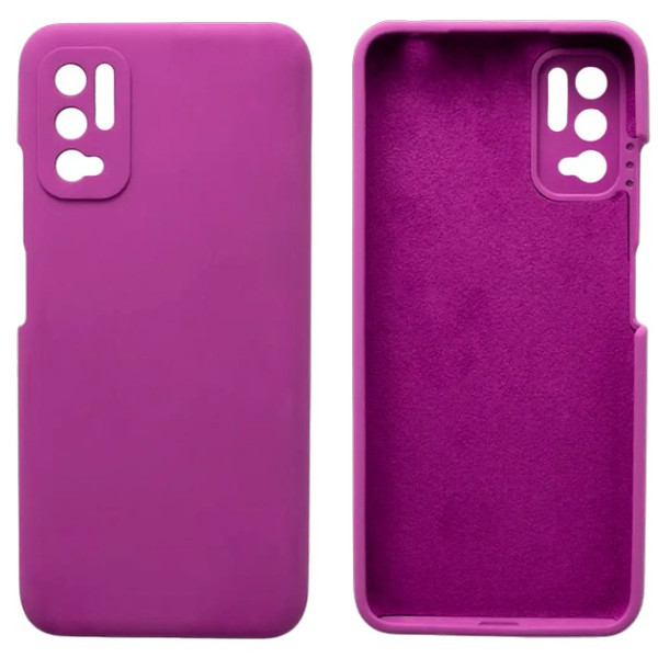 Силиконовый чехол для Xiaomi Redmi Note 10 5G Silicone Case Full Purple