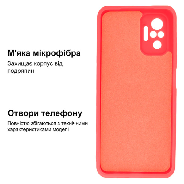 Силіконовий чохол для Xiaomi Redmi Note 10 Pro Silicone Case Full Coral