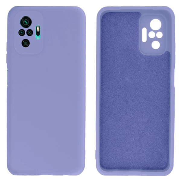 Силіконовий чохол для Xiaomi Redmi Note 10 Pro Silicone Case Full Light Purple