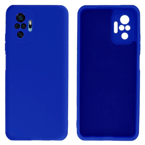 Силіконовий чохол для Xiaomi Redmi Note 10 Pro Silicone Case Full Neon Blue