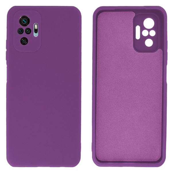 Силіконовий чохол для Xiaomi Redmi Note 10 Pro Silicone Case Full Purple