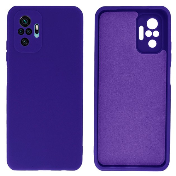 Силиконовый чехол для Xiaomi Redmi Note 10 Pro Silicone Case Full Ultraviolet