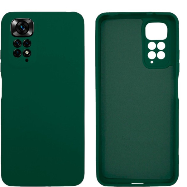 Силіконовий чохол для Xiaomi Redmi Note 11/11s Silicone Case Full Forest Green