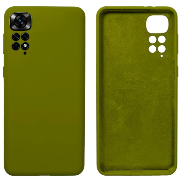 Силіконовий чохол для Xiaomi Redmi Note 11/11s Silicone Case Full Khaki