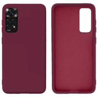 Силиконовый чехол для Xiaomi Redmi Note 11/11s Silicone Case Full Marsala