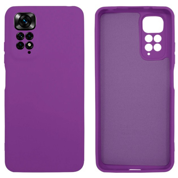 Силіконовий чохол для Xiaomi Redmi Note 11/11s Silicone Case Full Purple