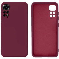 Силіконовий чохол для Xiaomi Redmi Note 11 Pro Silicone Case Full Marsala