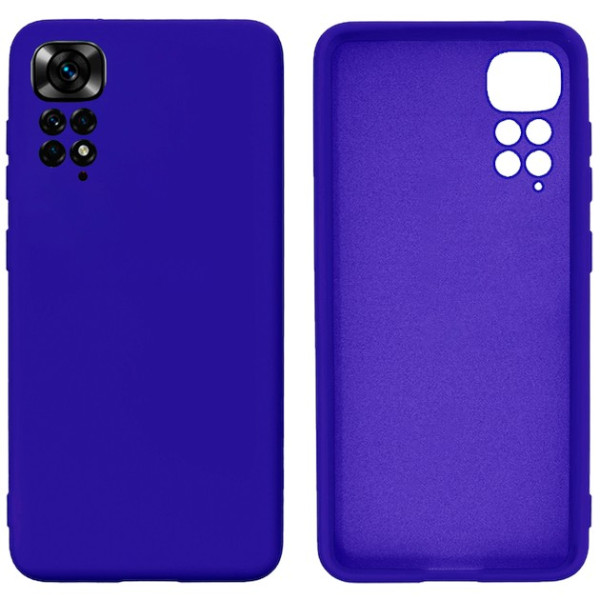 Силіконовий чохол для Xiaomi Redmi Note 11 Pro Silicone Case Full Neon Blue