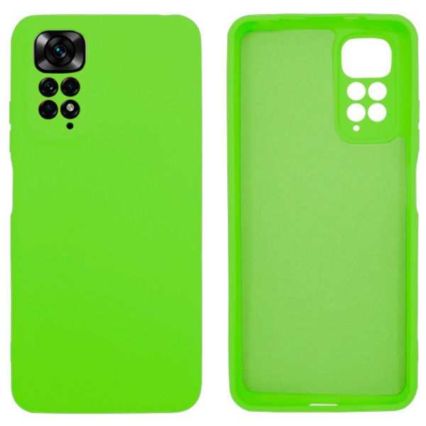 Силіконовий чохол для Xiaomi Redmi Note 11 Pro Silicone Case Full Neon Green