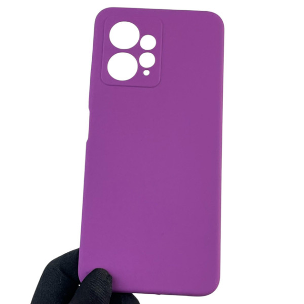 Силиконовый чехол для Xiaomi Redmi Note 12 4G Silicone Case Full Purple