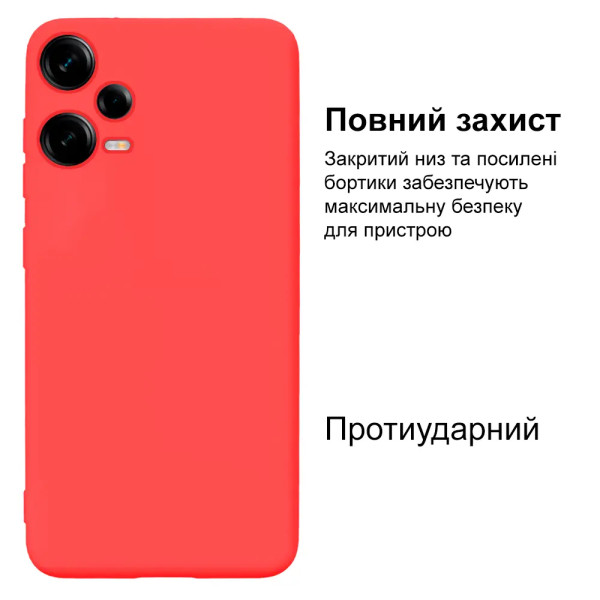 Силиконовый чехол для Xiaomi Redmi Note 12 Pro 5G Silicone Case Full Coral