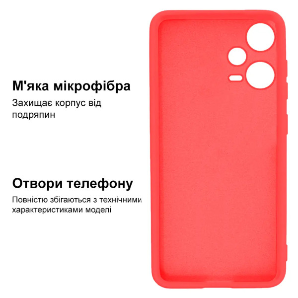 Силиконовый чехол для Xiaomi Redmi Note 12 Pro 5G Silicone Case Full Coral