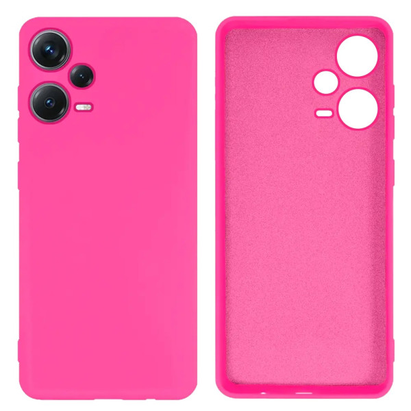 Силіконовий чохол для Xiaomi Redmi Note 12 Pro 5G Silicone Case Full Shiny Pink