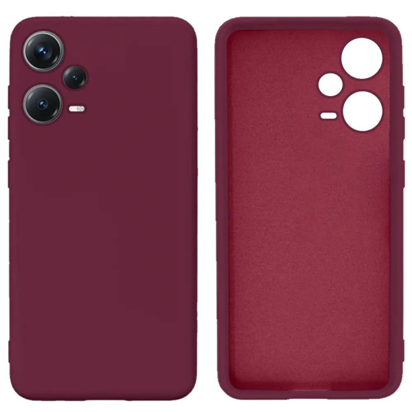 Силіконовий чохол для Xiaomi Redmi Note 12 Pro Plus 5G Silicone Case Full Marsala