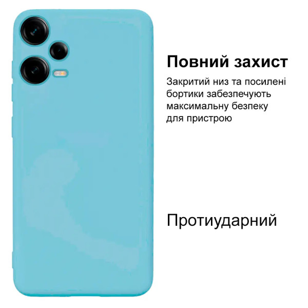 Силіконовий чохол для Xiaomi Redmi Note 12 Pro Plus 5G Silicone Case Full Sky Blue