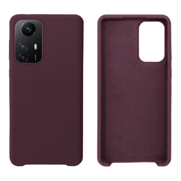 Силіконовий чохол для Xiaomi Redmi Note 12S Silicone Case Full Marsala
