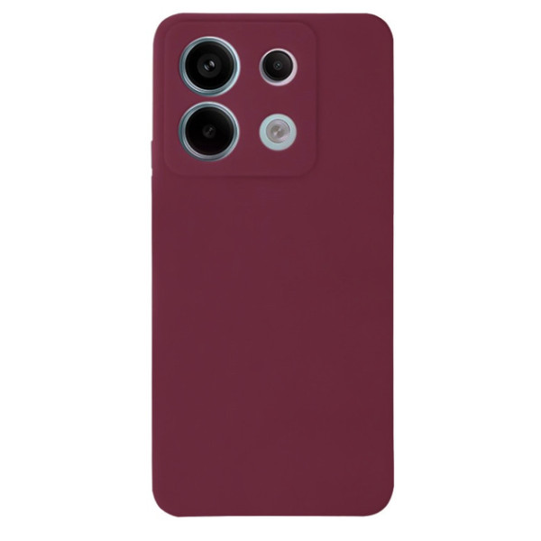 Силиконовый чехол для Xiaomi Redmi Note 13 4G Silicone Case Full Marsala